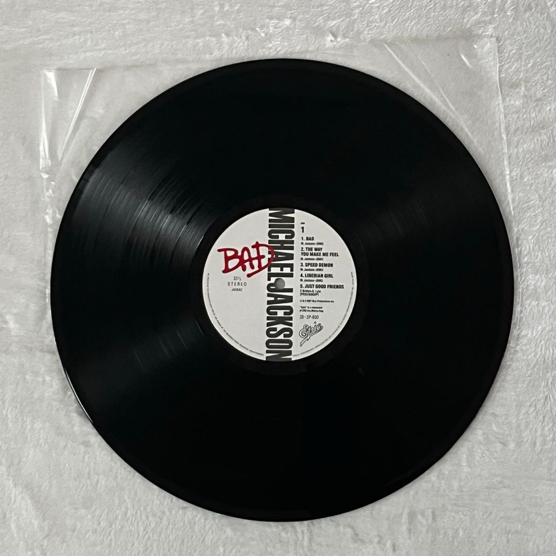 マイケル・ジャクソン BAD レコード ポストカード付き