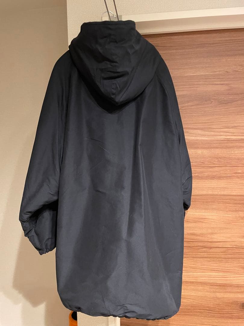 COMOLI 20AW コットンシルクフーデッドコート