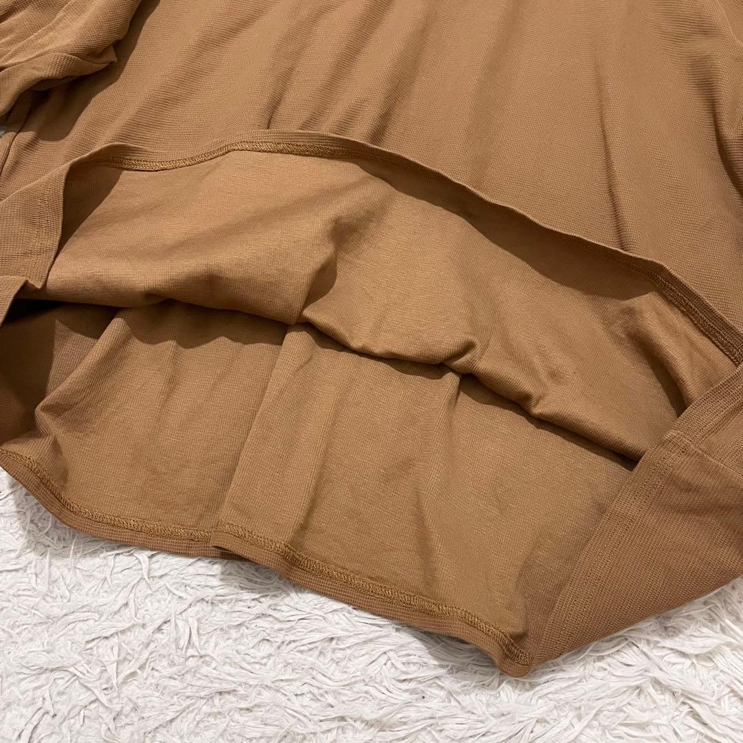 ✨美品✨ネストローブ　コットンサーフニットポロ　カットソー　ブラウン　洗える