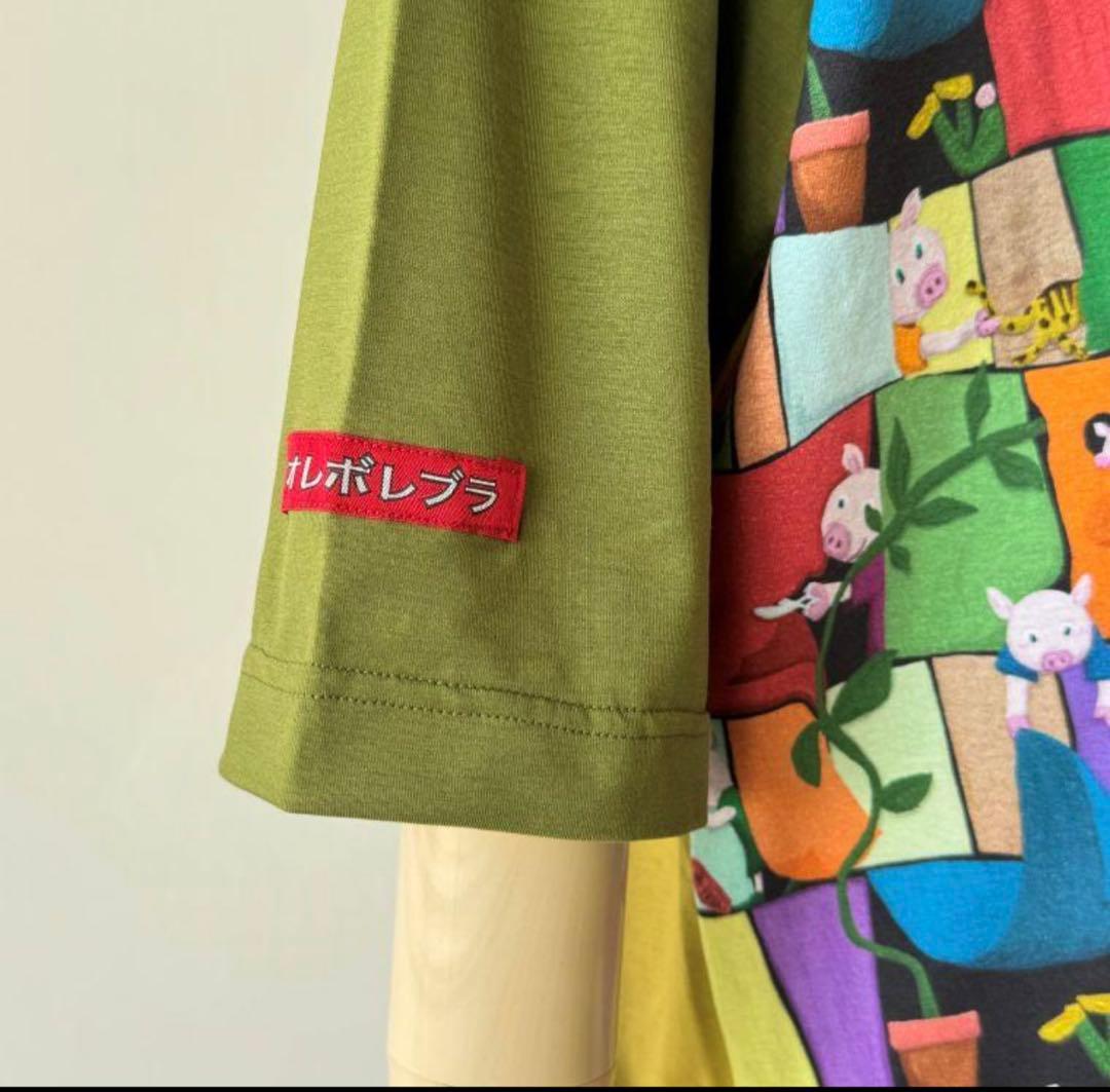 マンゴスチンアルベロベロオレボレブラカラフルモザイクプリント カットソー