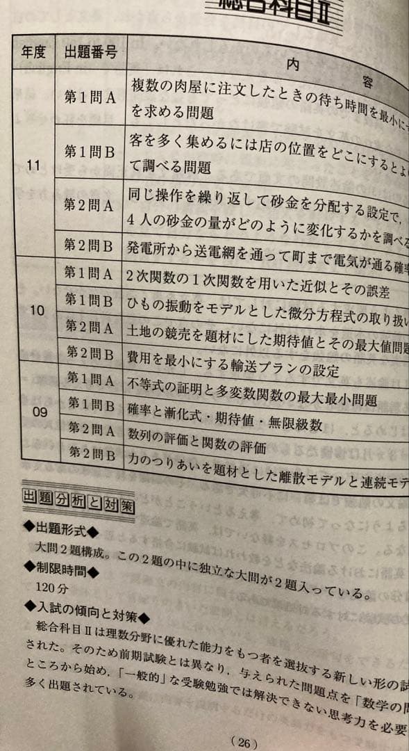 【推薦型入試の秘策】東京大学 後期日程 青本