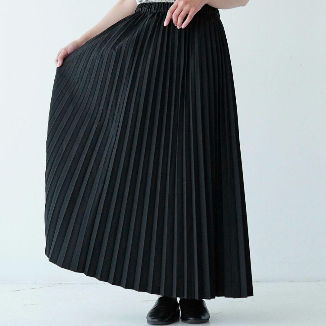 mizuiro ind ロングプリーツスカート　新品未使用品タグ付き　ブラック