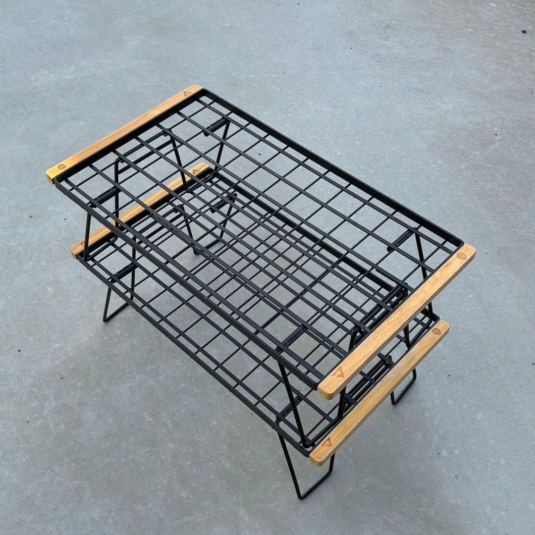 【完売品】ChillCampingフィールドラック/テーブル 2段　専用袋付き