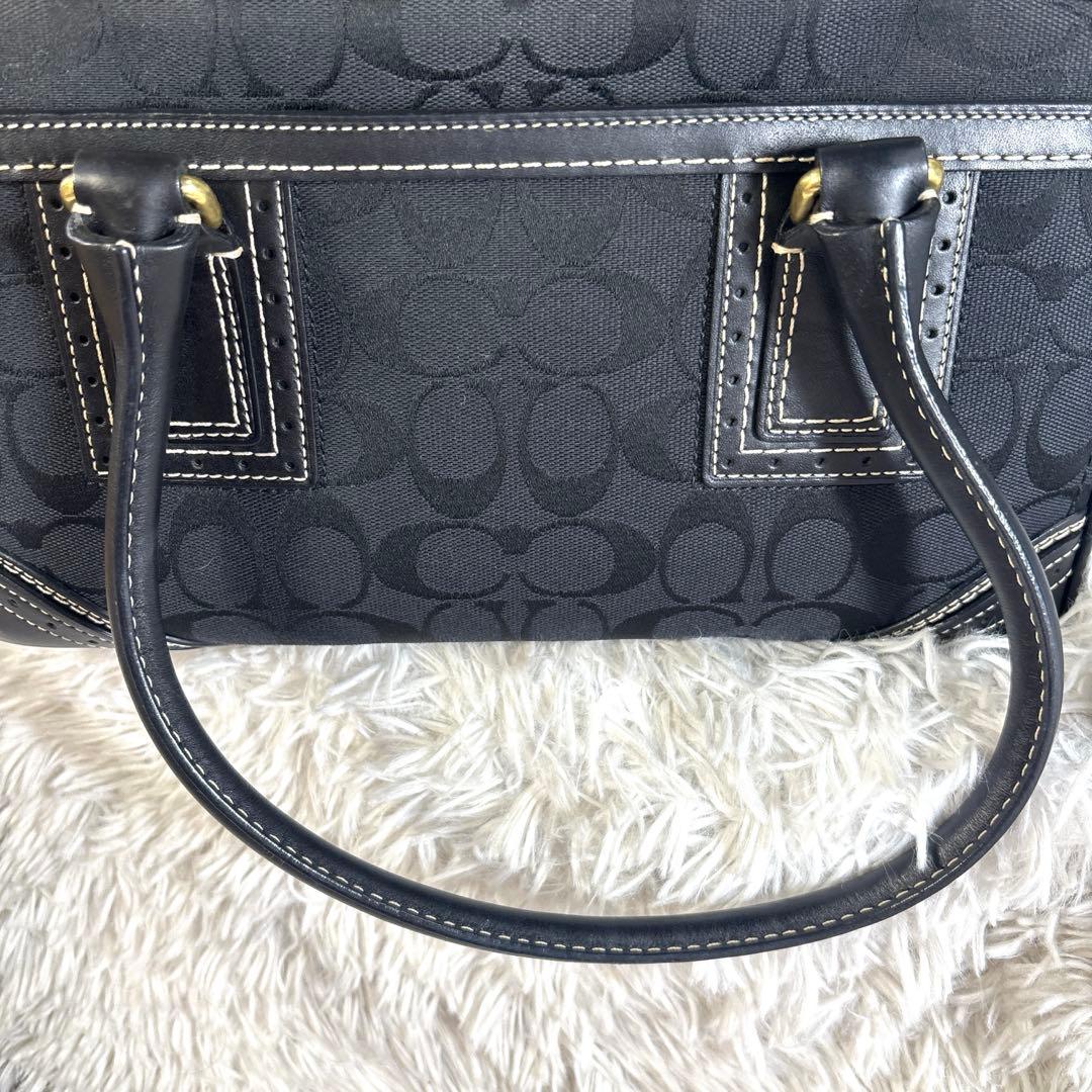 日*4様 COACHコーチ ハンドバッグ ミニボストンバッグ シグネチャー 10