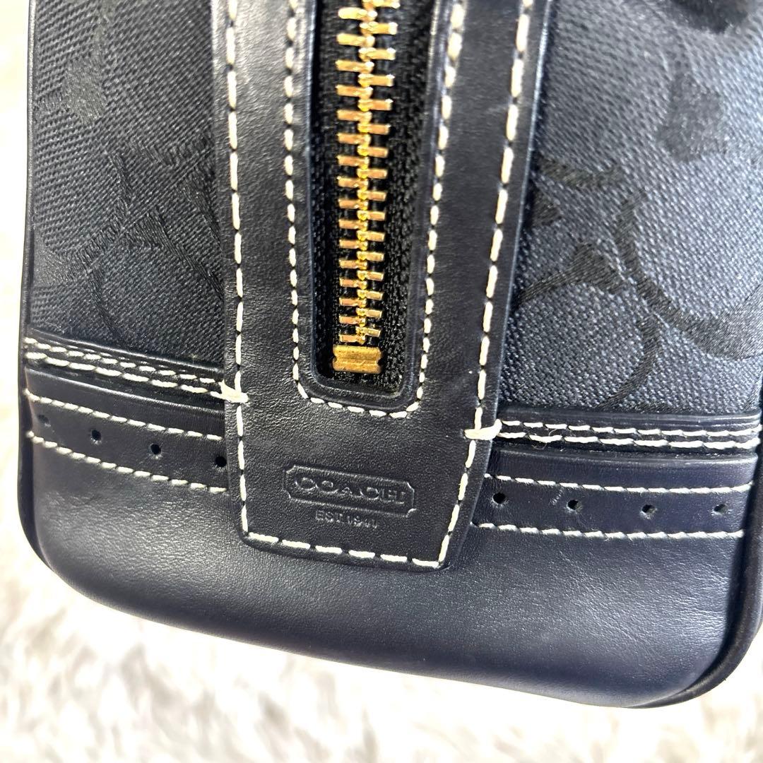 日*4様 COACHコーチ ハンドバッグ ミニボストンバッグ シグネチャー 10