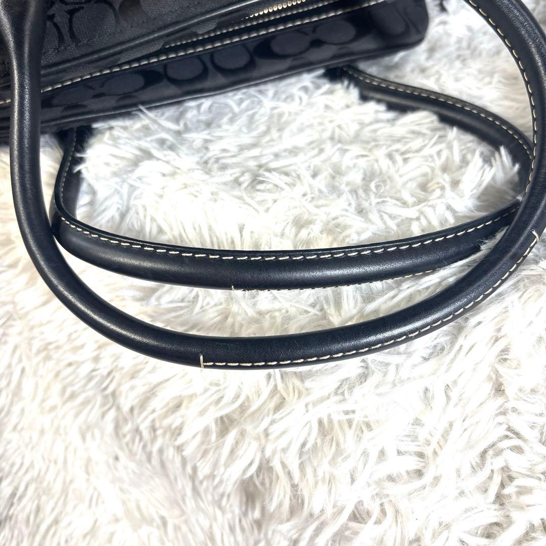 日*4様 COACHコーチ ハンドバッグ ミニボストンバッグ シグネチャー 10