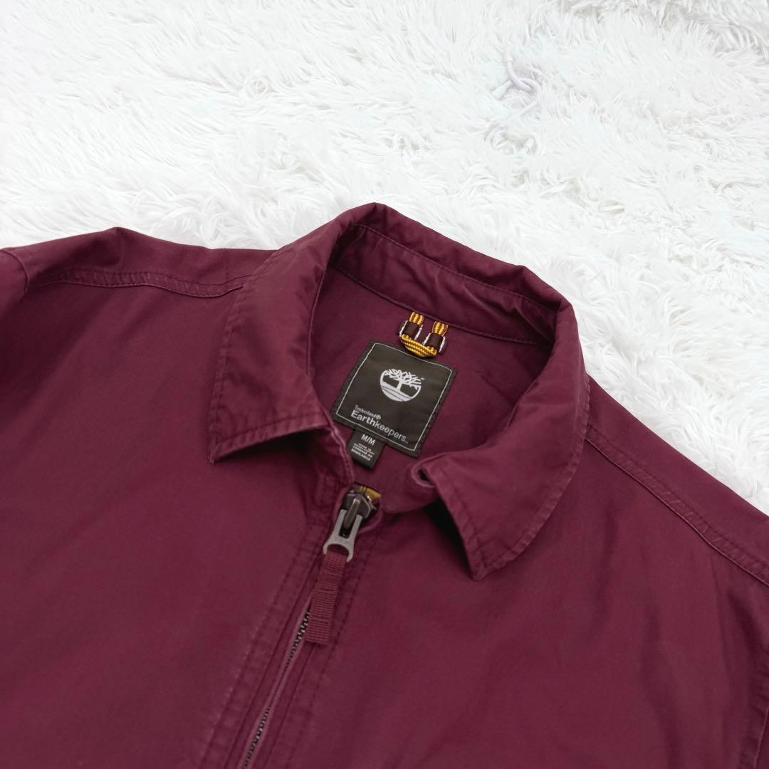 Timberland スイングトップ チンスト付き　ワインレッド M