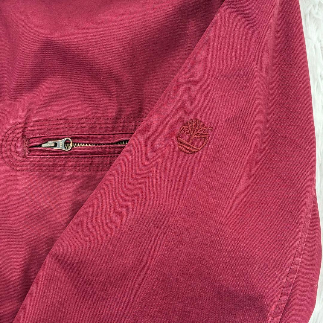 Timberland スイングトップ チンスト付き　ワインレッド M