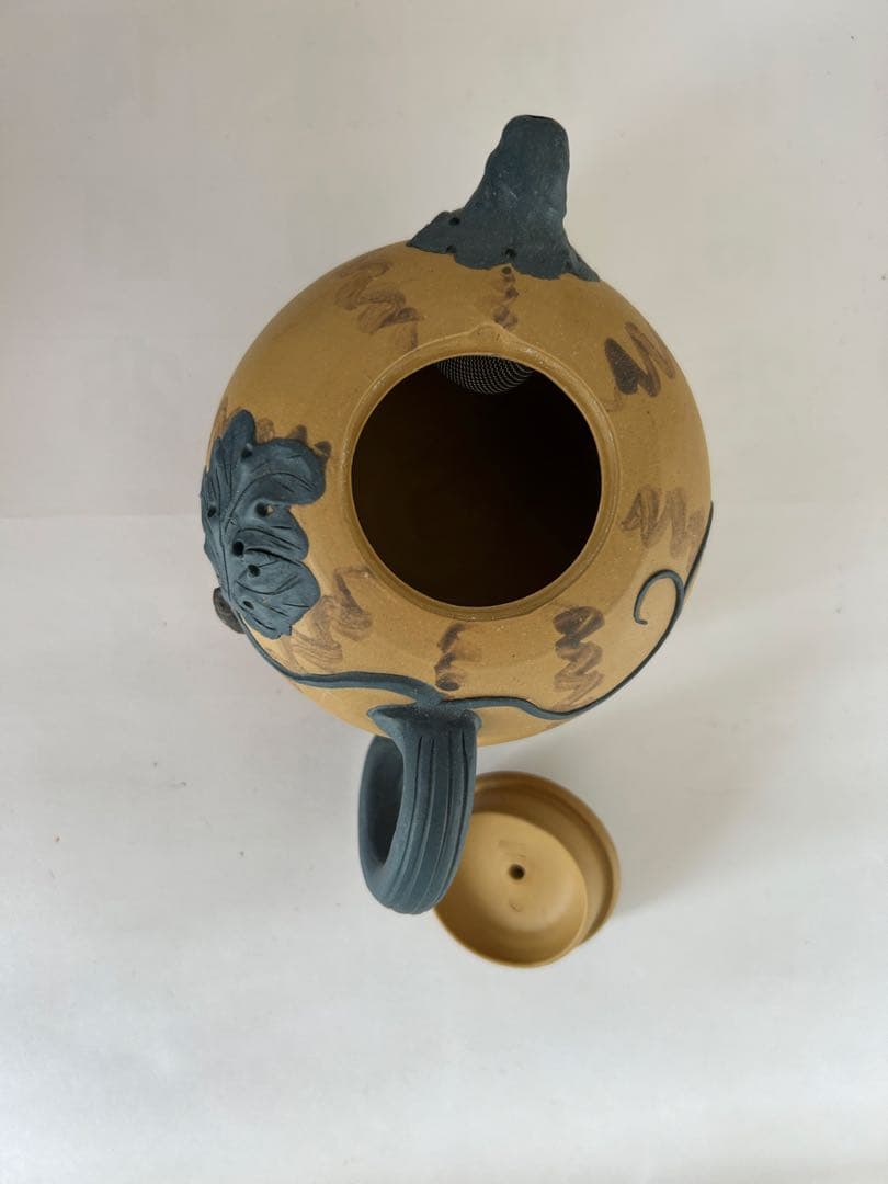 宜興紫砂壺 貼花細工 急須 工房印 中国茶器