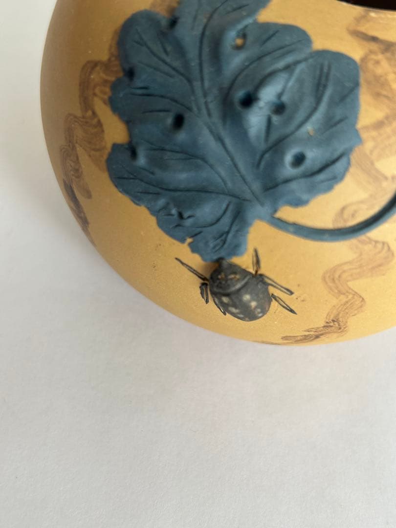 宜興紫砂壺 貼花細工 急須 工房印 中国茶器