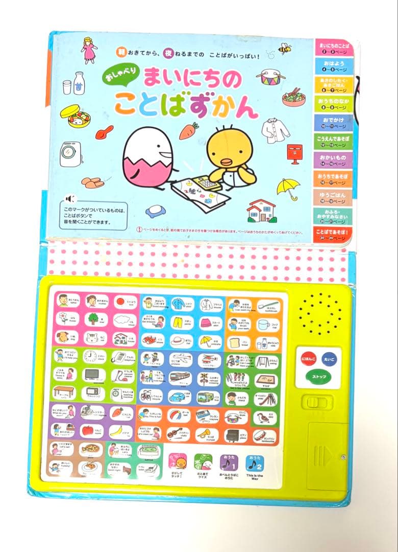 音の出る絵本⭐︎まいにちのことばずかん⭐︎英語知育絵本