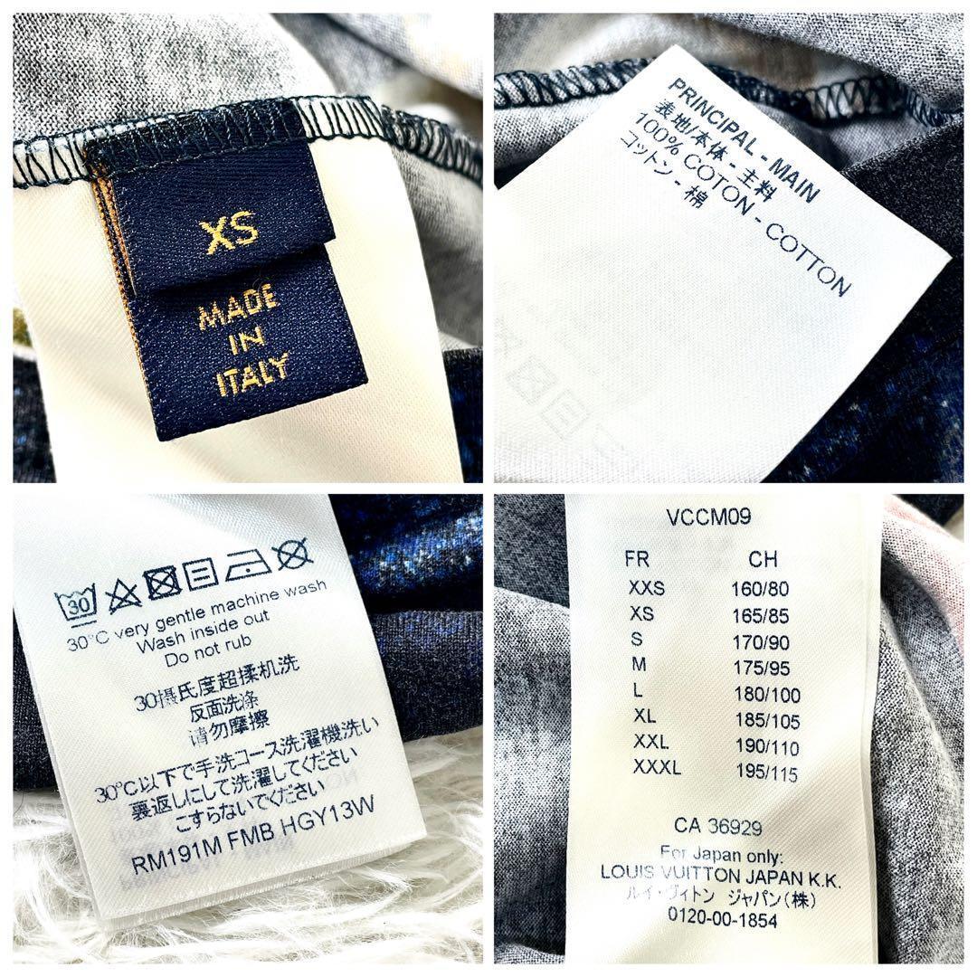 ルイヴィトン　Tシャツ　バイカラーギャラクシープリント クルーネック　トップス