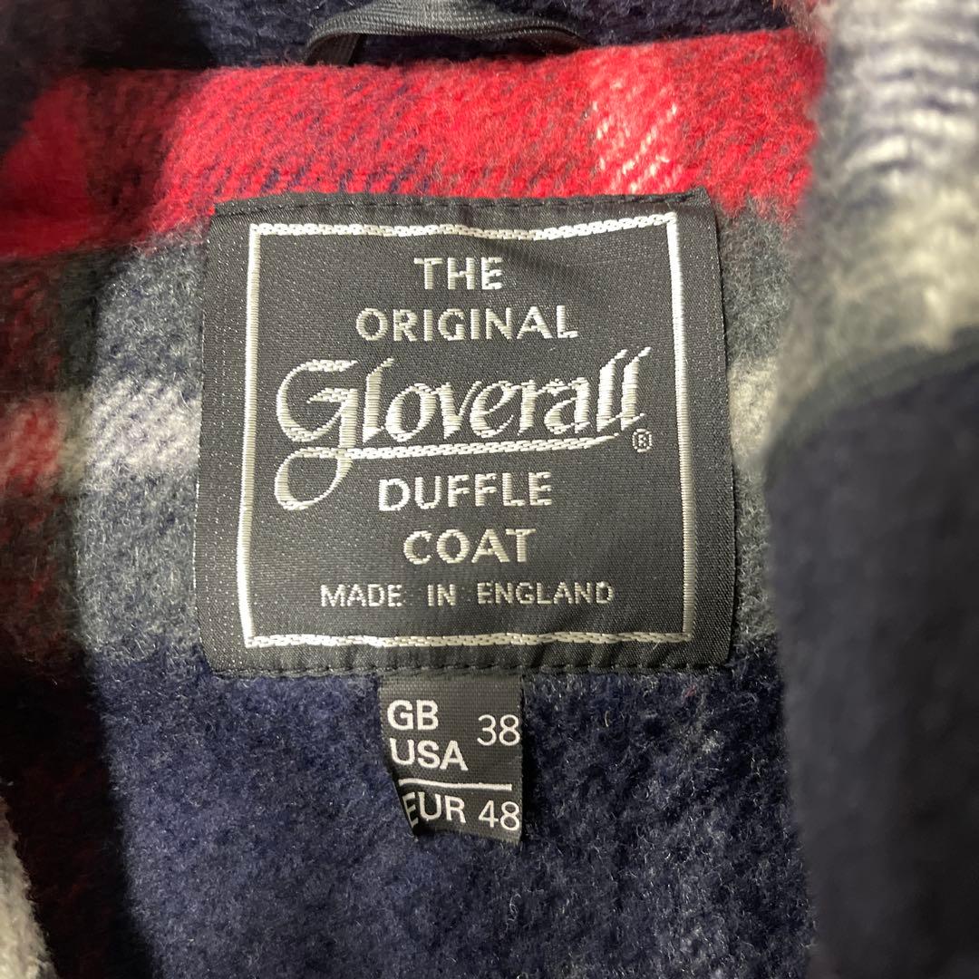 値下げ グローバーオール gloverall 英国製 チェック ダッフルコート