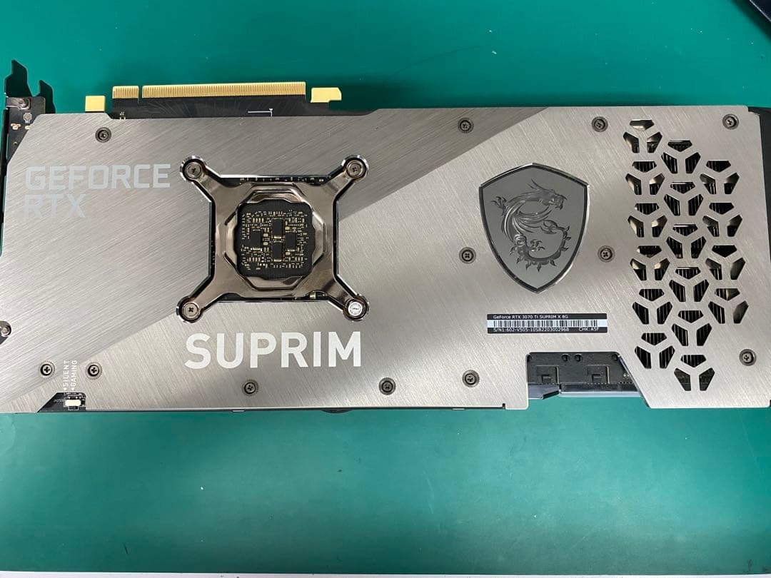 [ジャンク] MSISUPRIM GeForce RTX3070ti