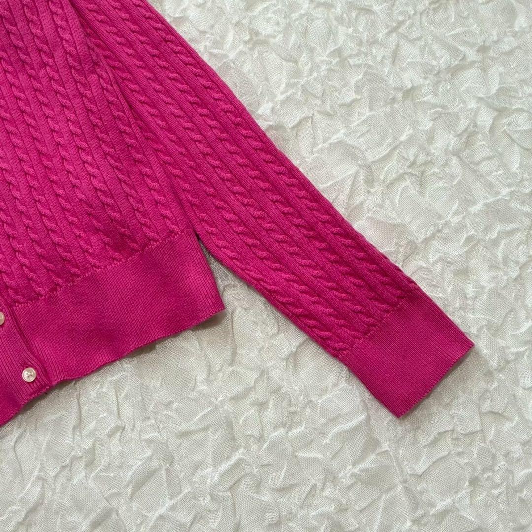 現行✨ ポロラルフローレン ケーブルニットカーディガン ホースロゴ刺繍 QRタグ