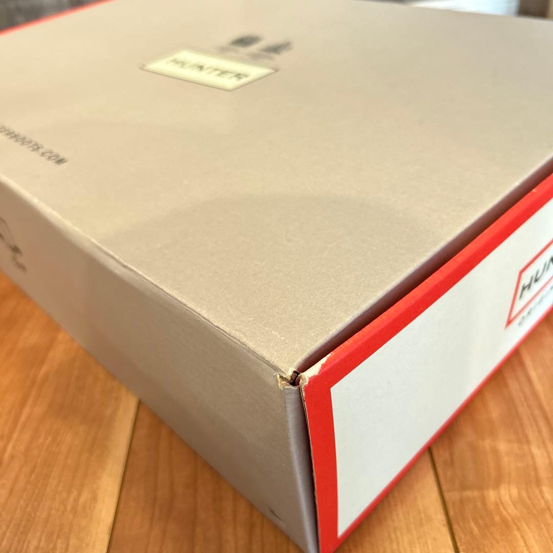 HUNTER ブラックラバー長靴 UK6 25cm