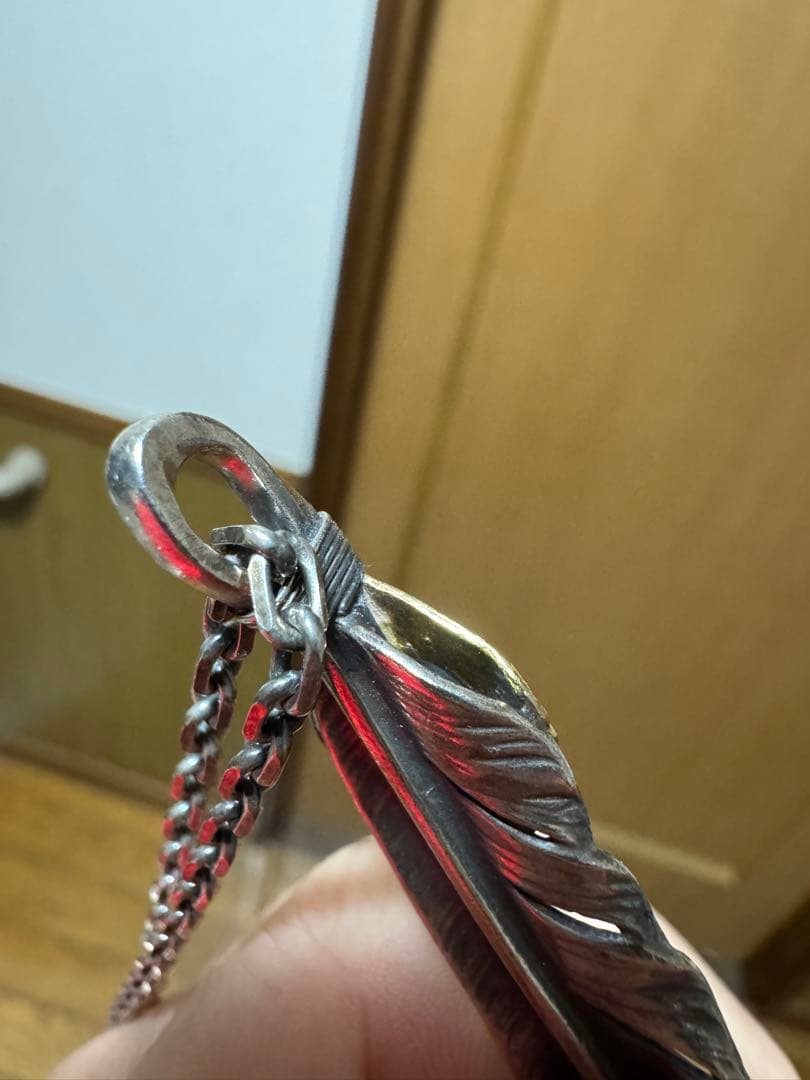 【lhkm0812】ゴローズ　金縄ターコイズ特大、金メタル付き細角チェーン