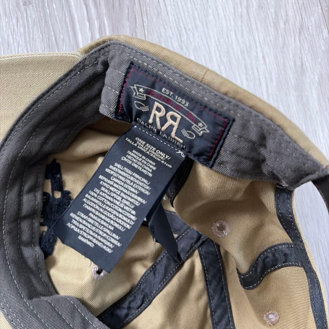 RRL ロゴキャップ　ベージュ