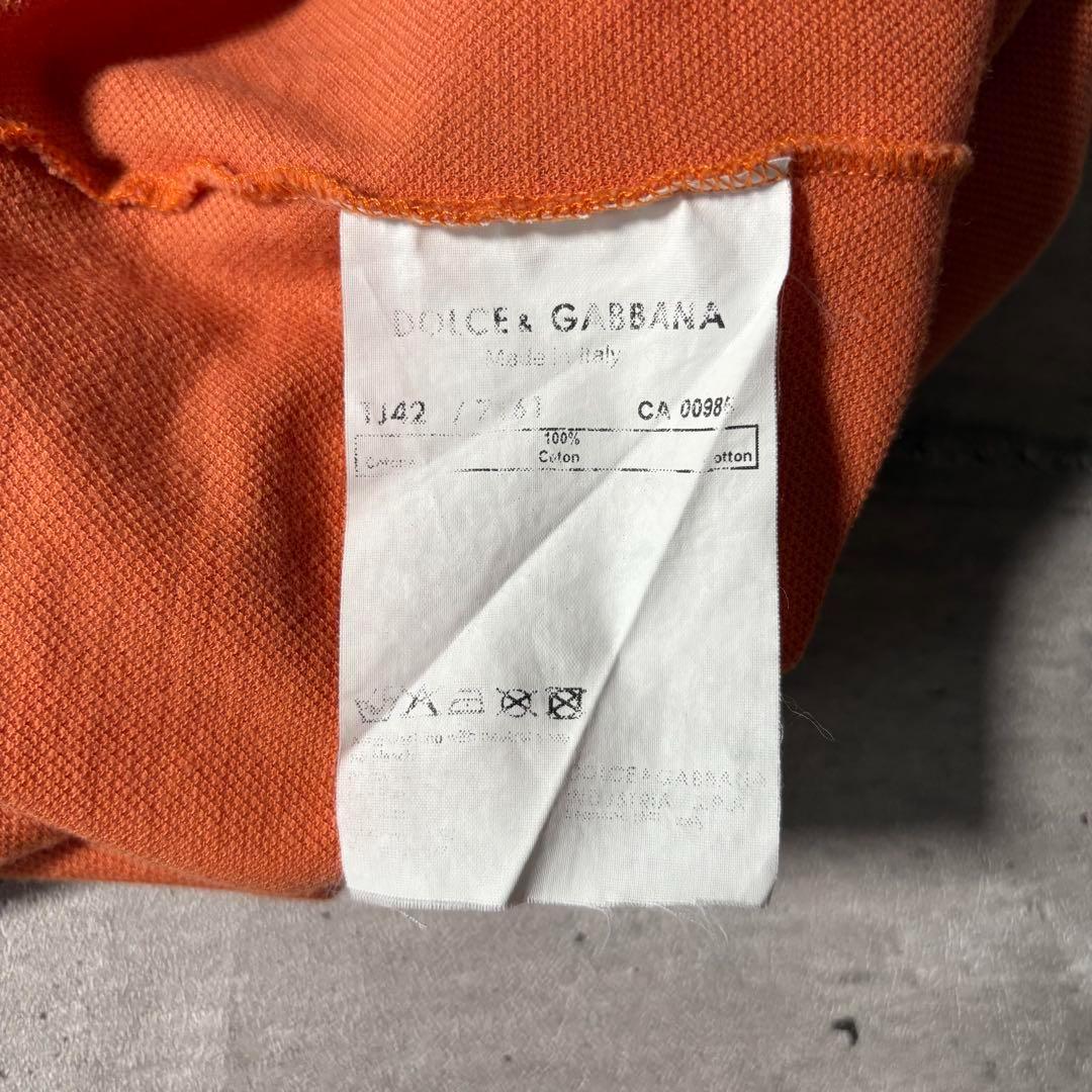 トップス 00s archive DOLCE&GABBANA polo shirt y2k