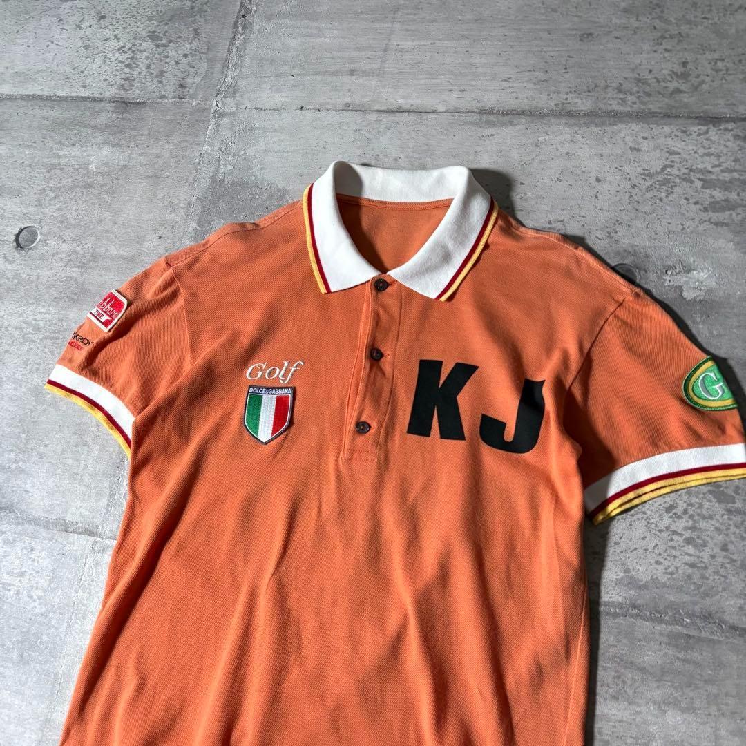 トップス 00s archive DOLCE&GABBANA polo shirt y2k