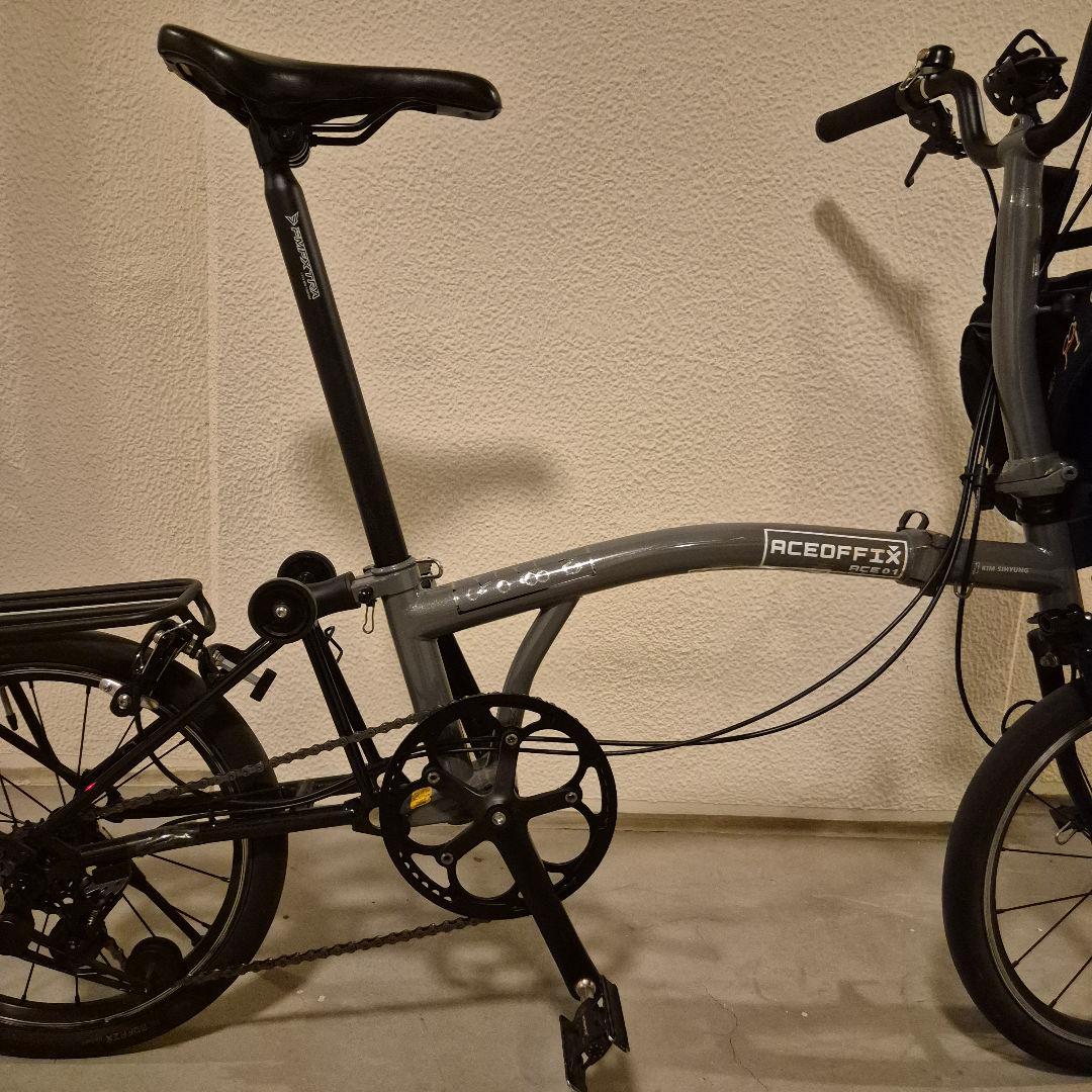 ブロンプトン風 折りたたみ自転車