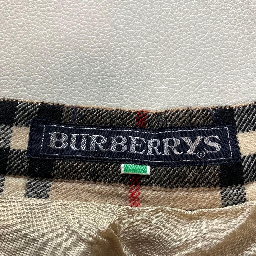 Burberrys プリーツスカート ノバチェック ベージュ