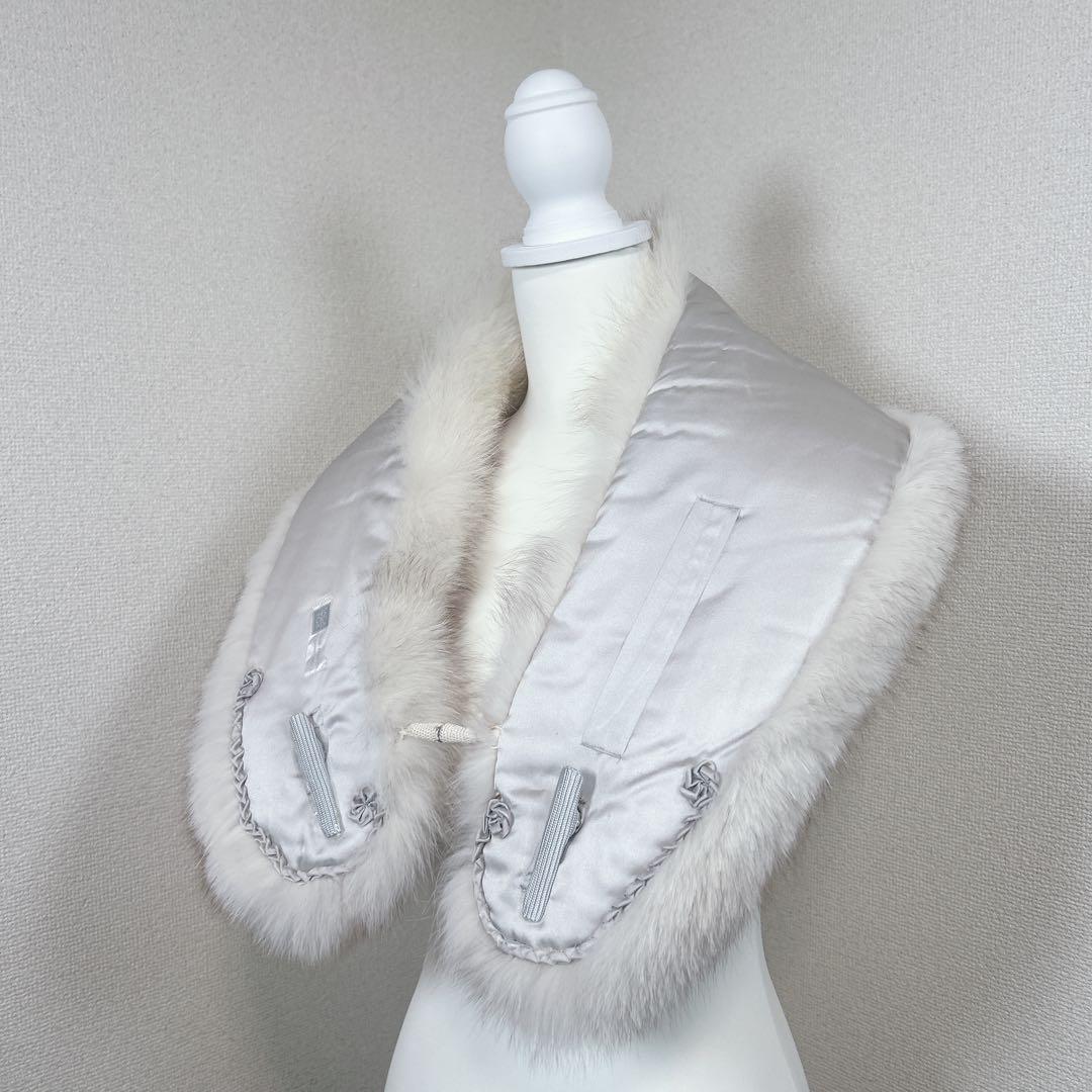 ✨極美品✨　サガフォックス　本毛皮　ショール　マフラー　成人式　振袖　着物