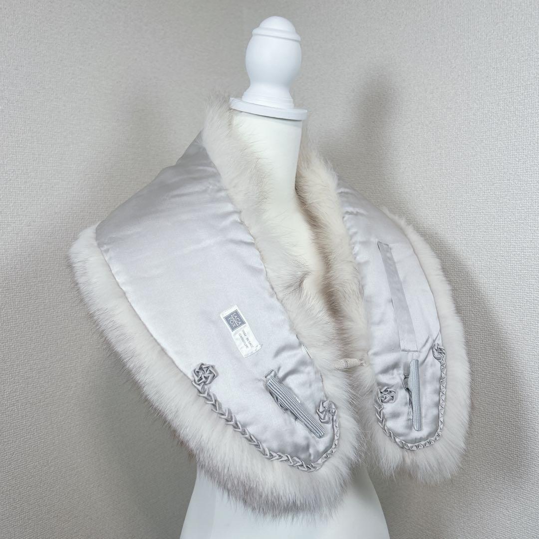 ✨極美品✨　サガフォックス　本毛皮　ショール　マフラー　成人式　振袖　着物