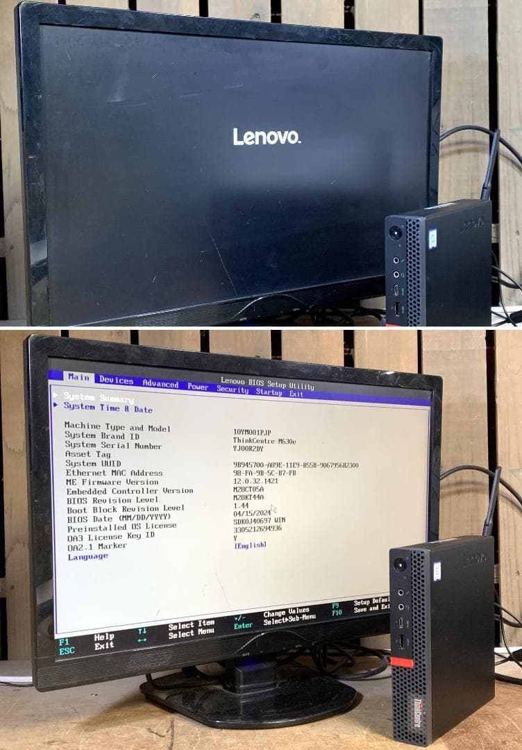 レノボ 超小型/M.2+1.0TB//Win11 Pro 25H2/WiFi
