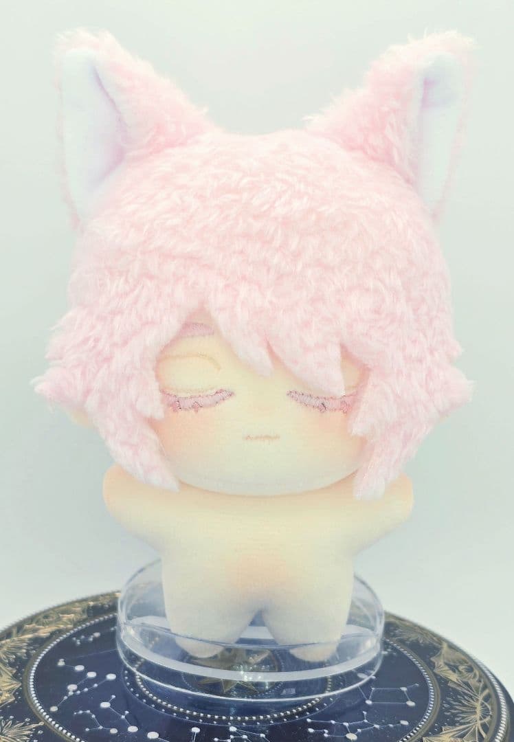 自作 無属性 ぬいぐるみ 桜色の猫くん 10cm