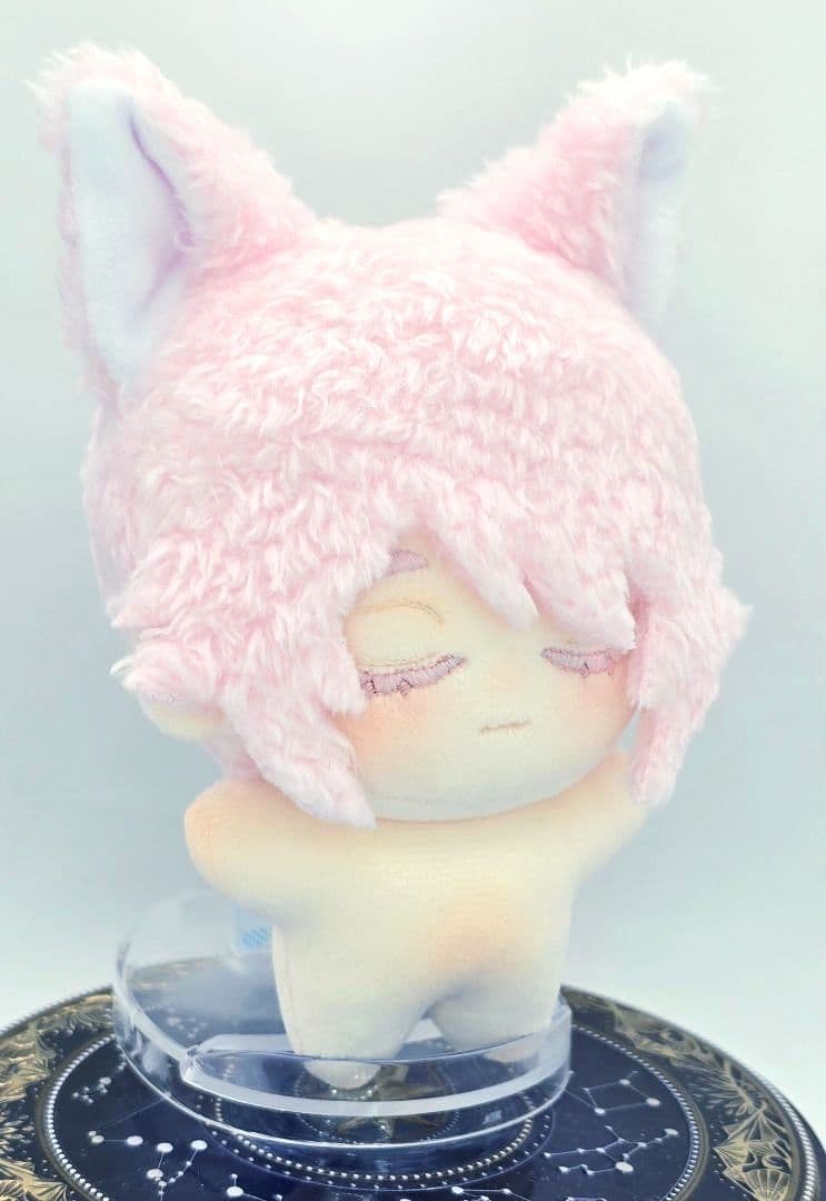 自作 無属性 ぬいぐるみ 桜色の猫くん 10cm