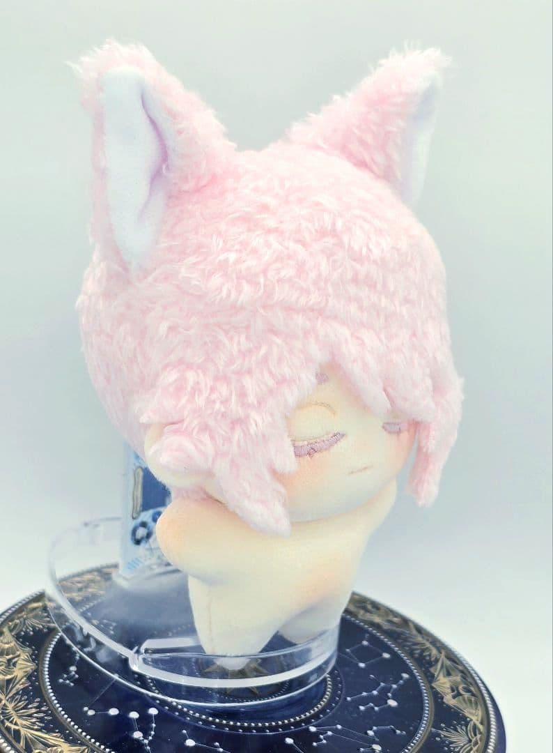 自作 無属性 ぬいぐるみ 桜色の猫くん 10cm