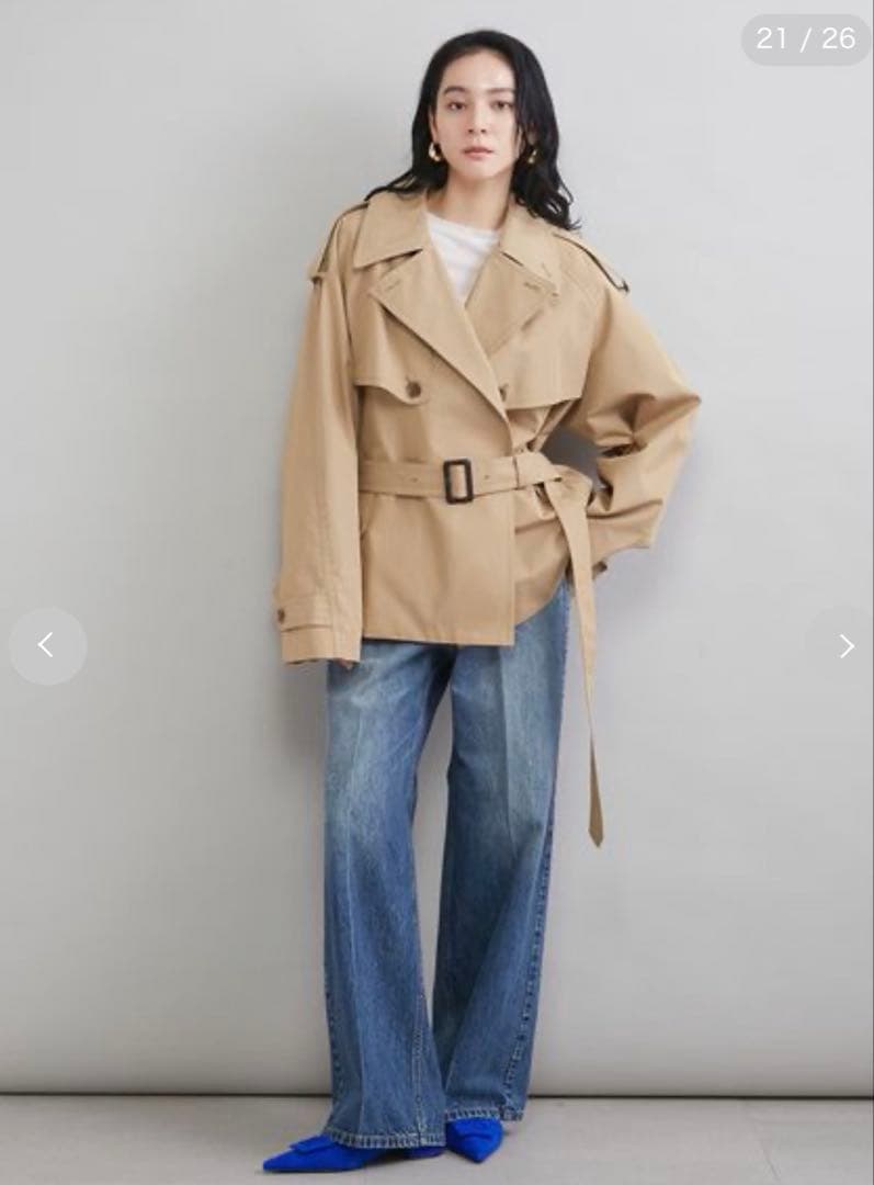 MilaOwen ショートトレンチコート