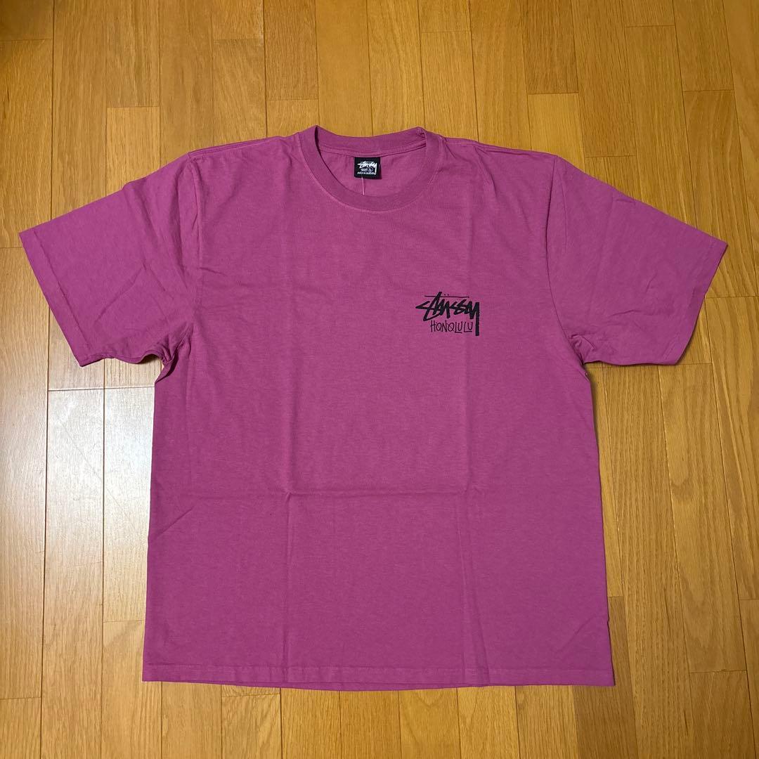 Stussy HONOLULU Tシャツ Lサイズ 色BERRY