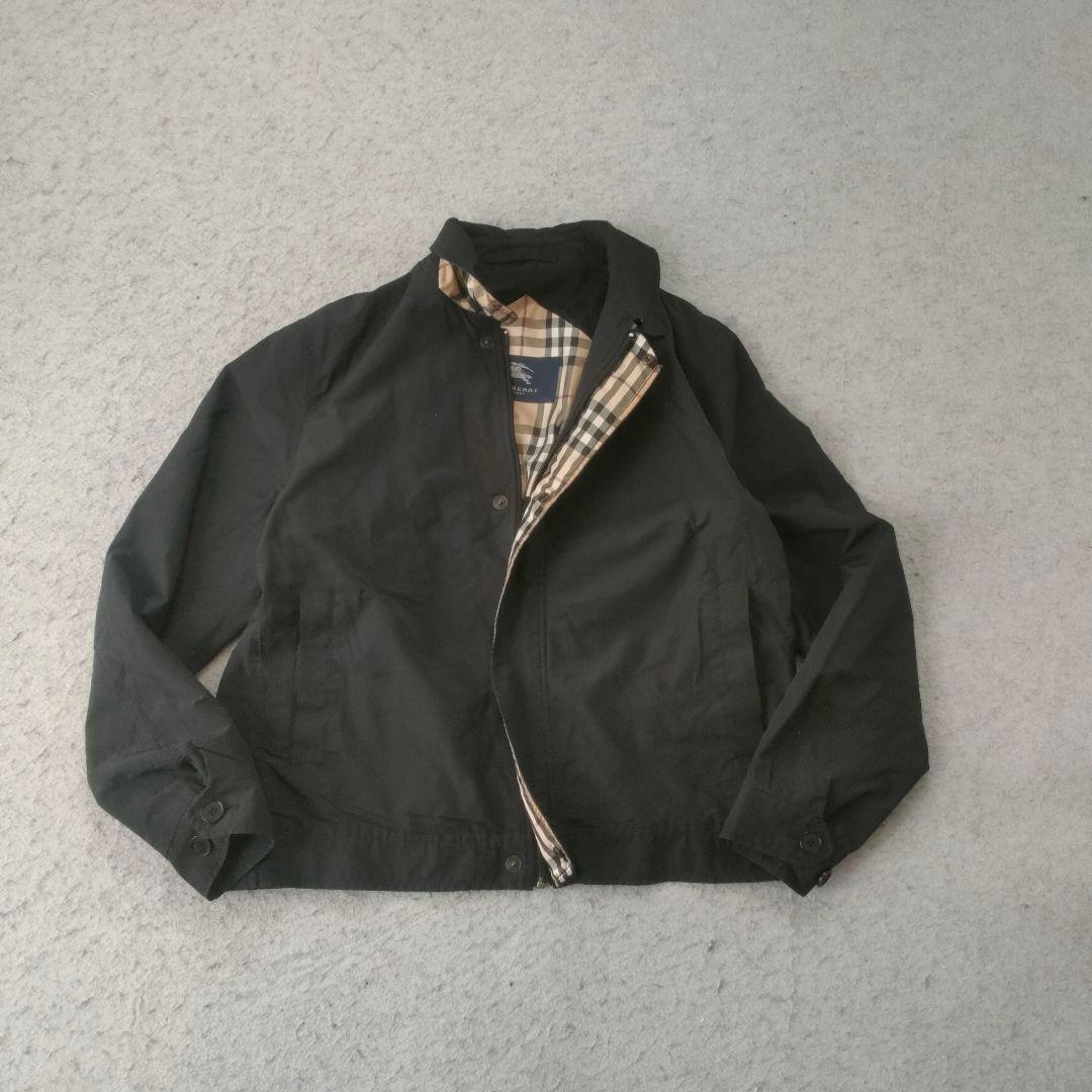 BURBERRY London ブラック スイングトップ M ノバチェック 短丈