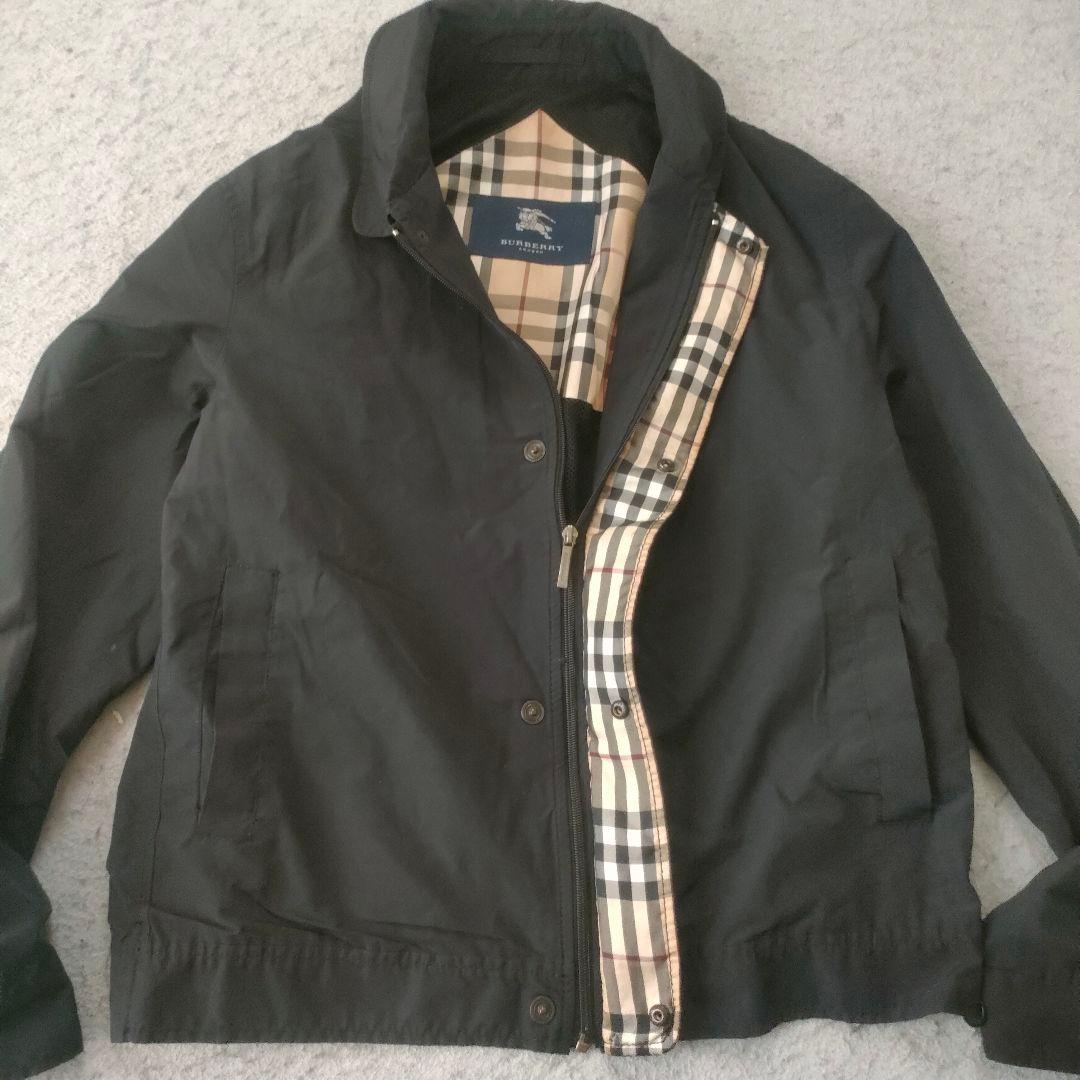 BURBERRY London ブラック スイングトップ M ノバチェック 短丈