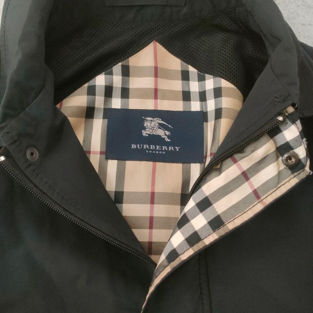 BURBERRY London ブラック スイングトップ M ノバチェック 短丈