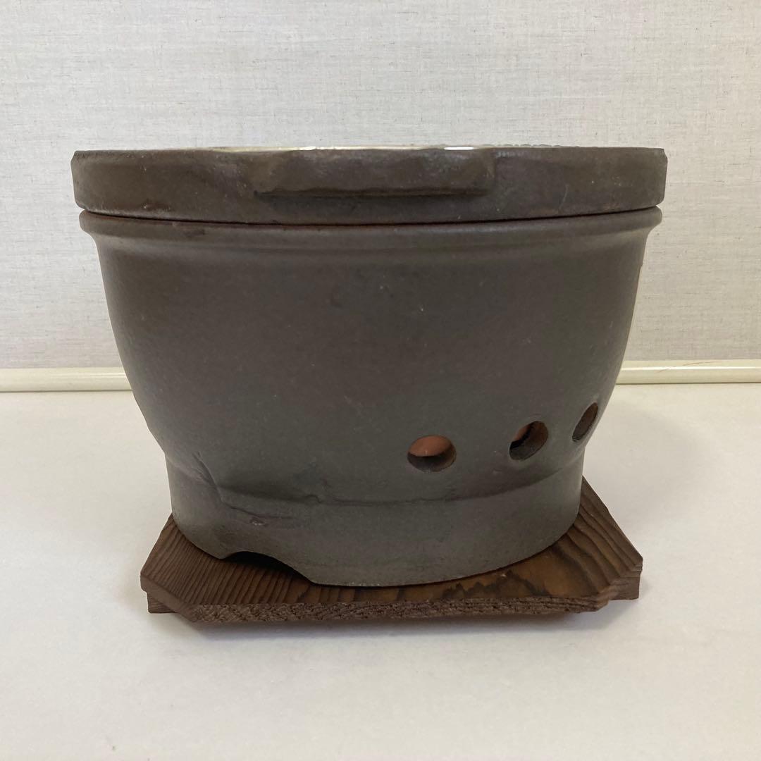 信楽焼 雲久作 水コンロ 七輪 火鉢 炭火 陶器 丸型 円形 調理 和風 レトロ