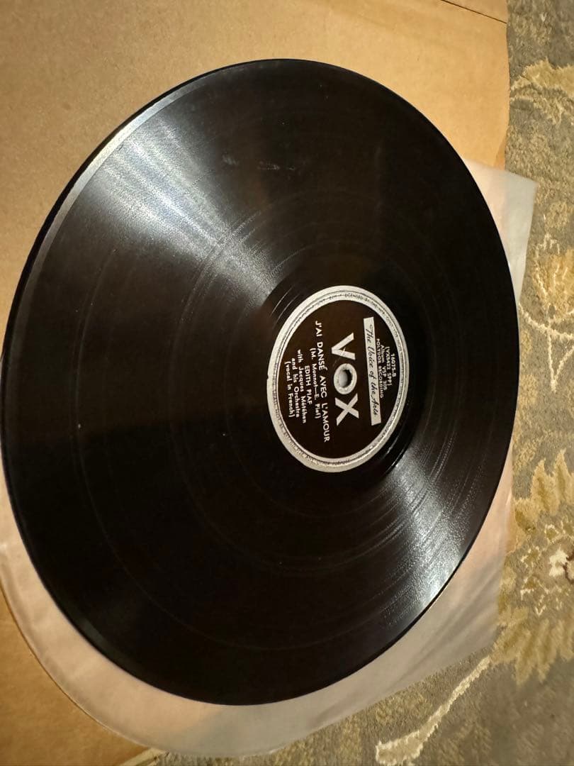 希少　蓄音機　エディットピアフ　3枚セットSPレコード　アルバム