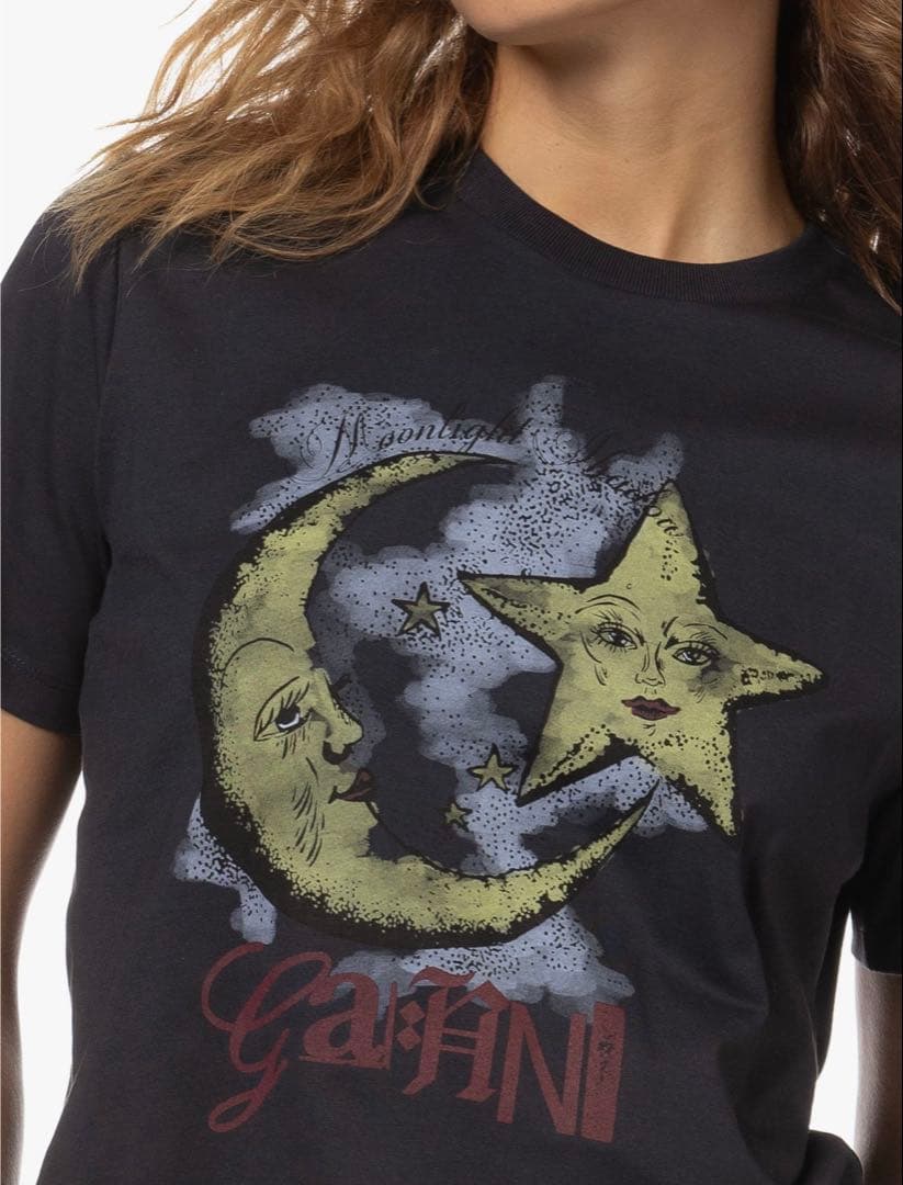 GAMINI 月と星 グラフィックTシャツ　M