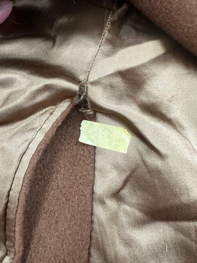 MARELLA イタリア製 カシミヤ混 ダブル チェスターコート ブラウン