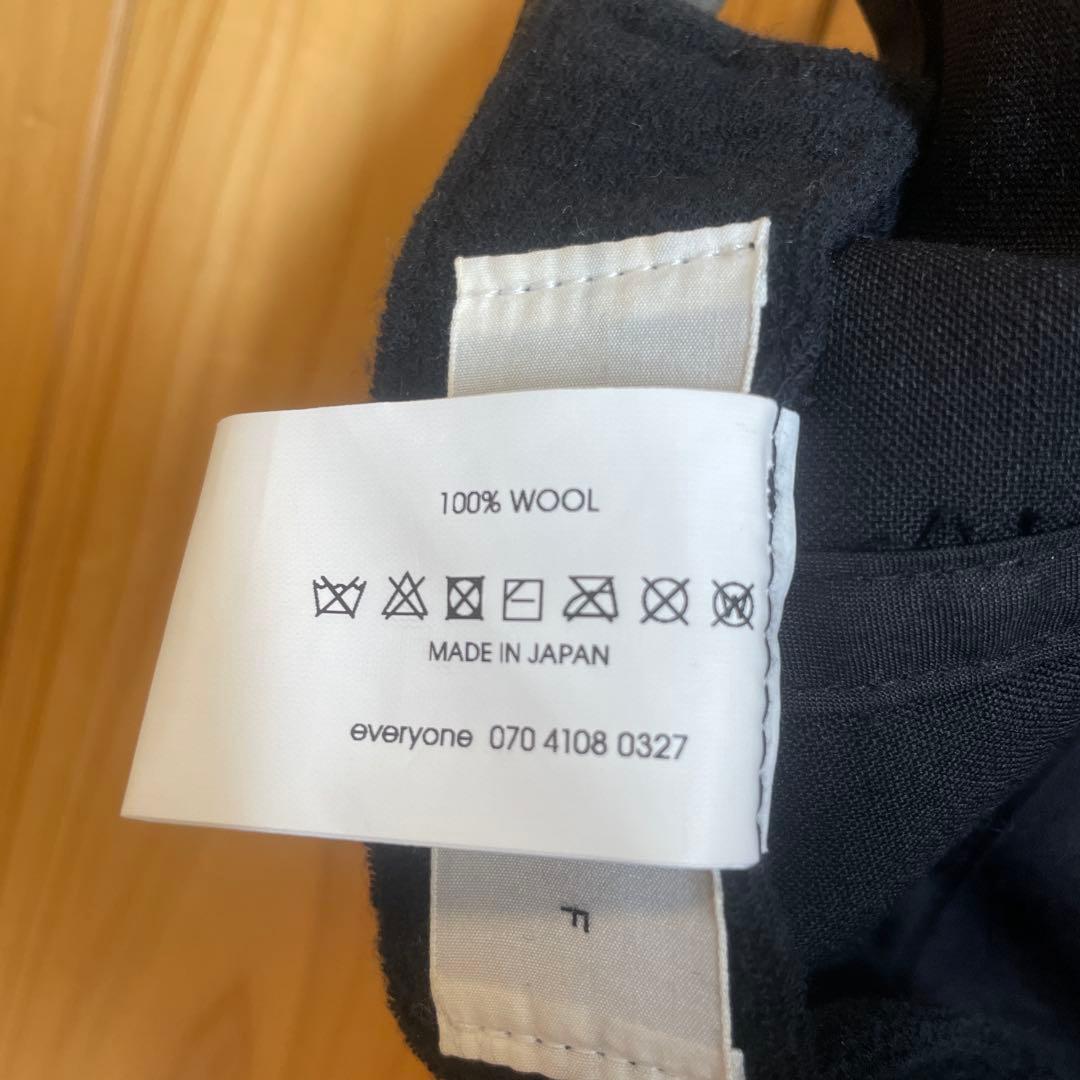 帽子 2025SS everyone tropical wool cap BLACK