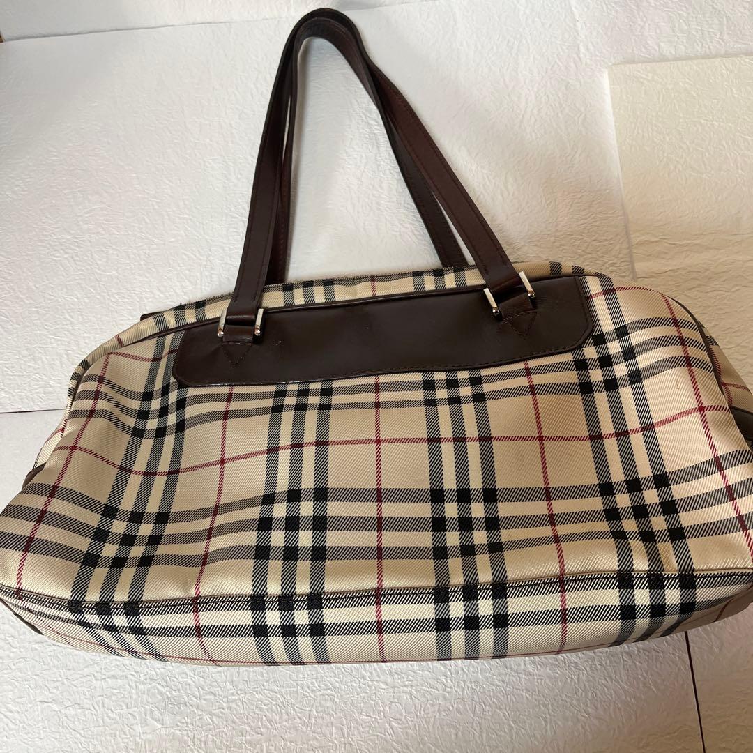 【美品】BURBERRY バーバリー　チェック柄 ボストンバッグ