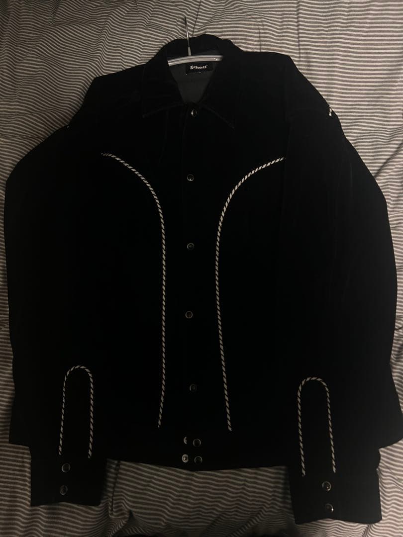 Schott ウエスタンジャケットセットアップ　ベロア