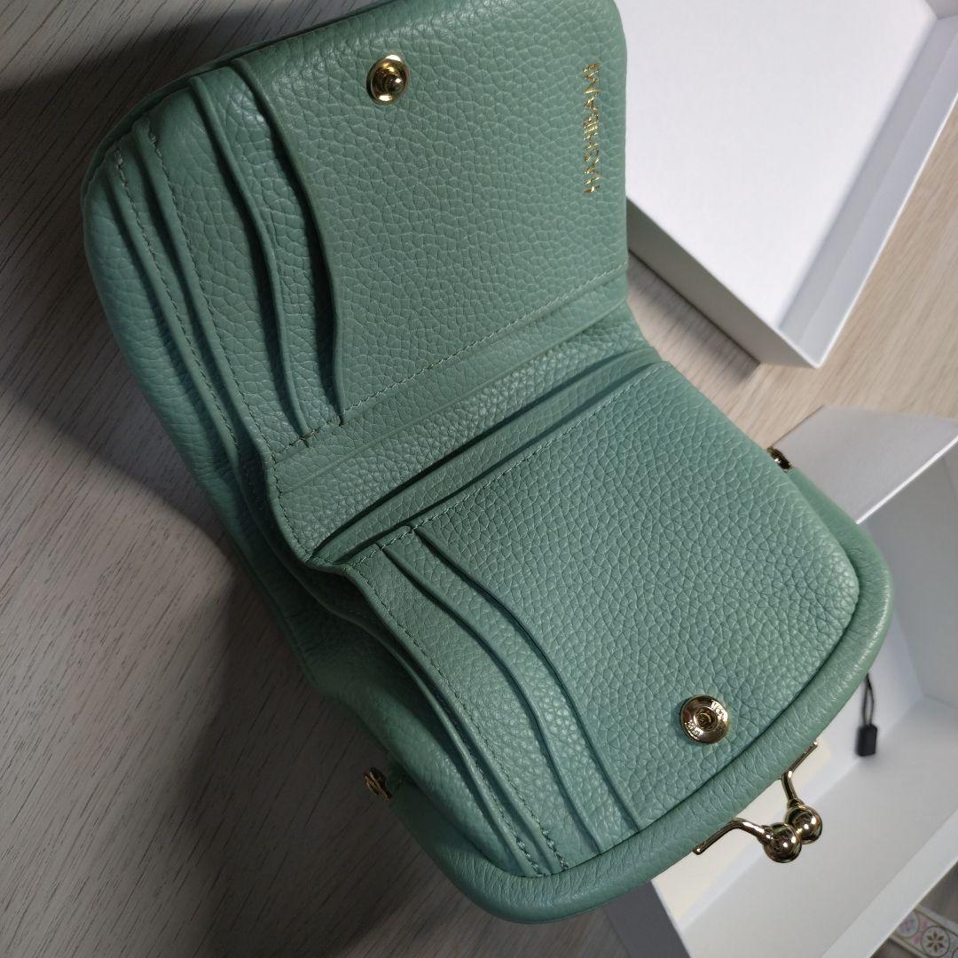 HASHIBAMI ミントグリーン がま口財布