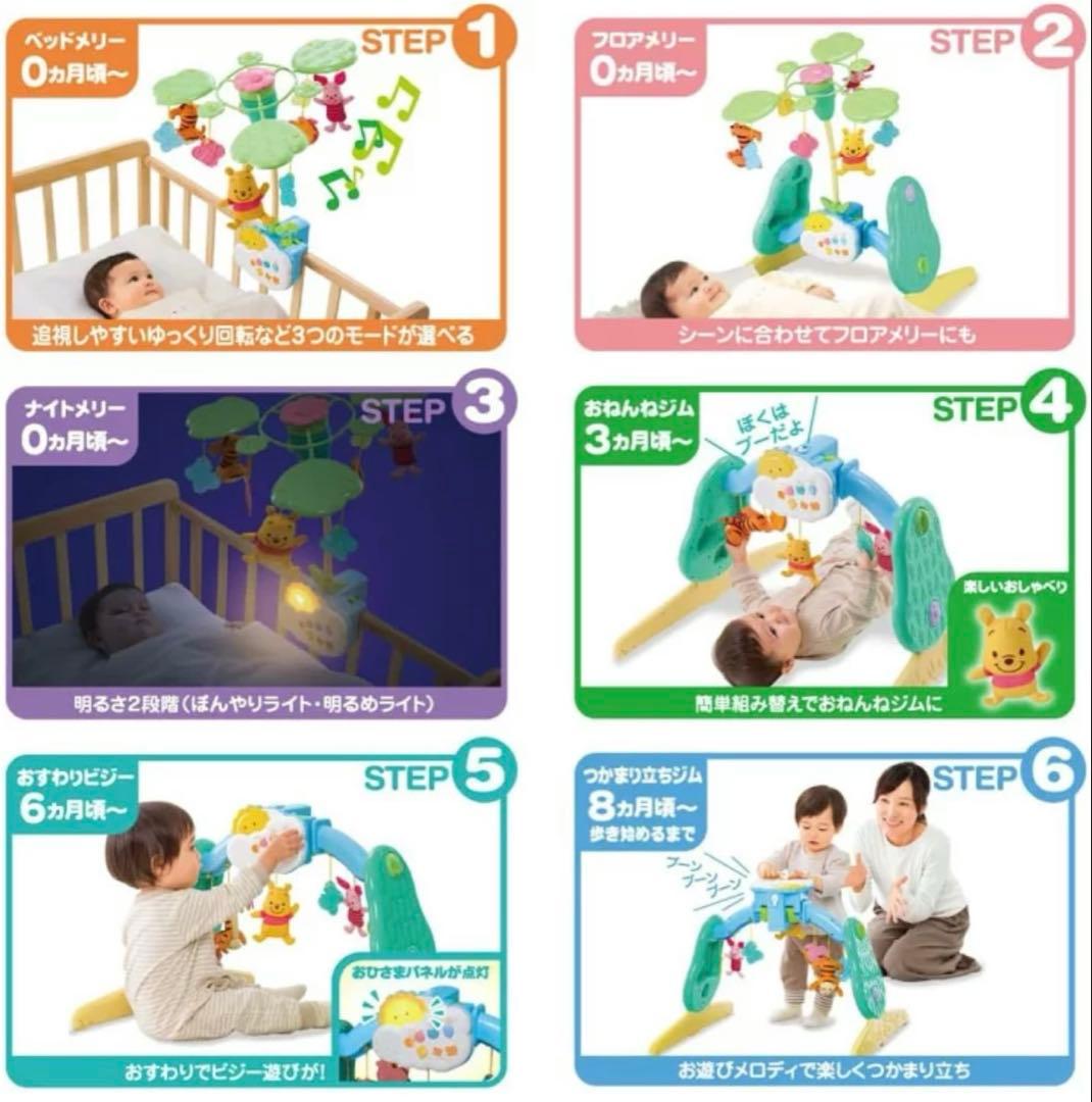 2025年1月購入【美品】 プーメリー回転6WAY ジムに変身メリー　電池付き