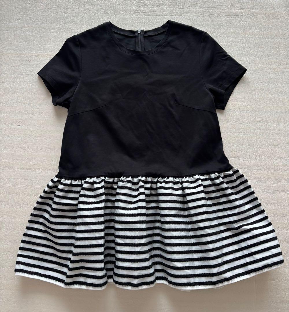 BORDERS at BALCONY ペプラムTシャツ　ブラック36