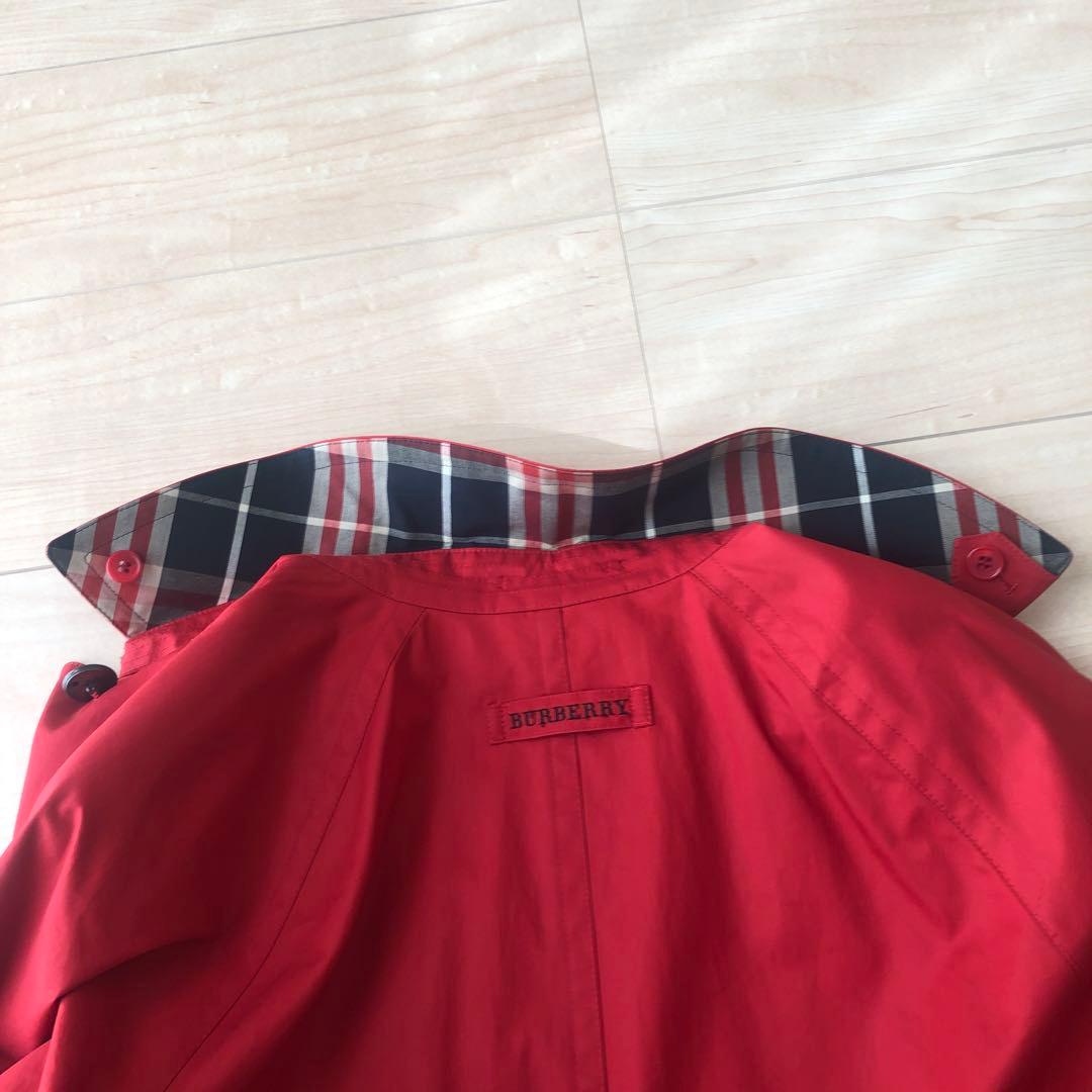 ９０Ｓ.BURBERRY'S レッド ロングコート　　９号
