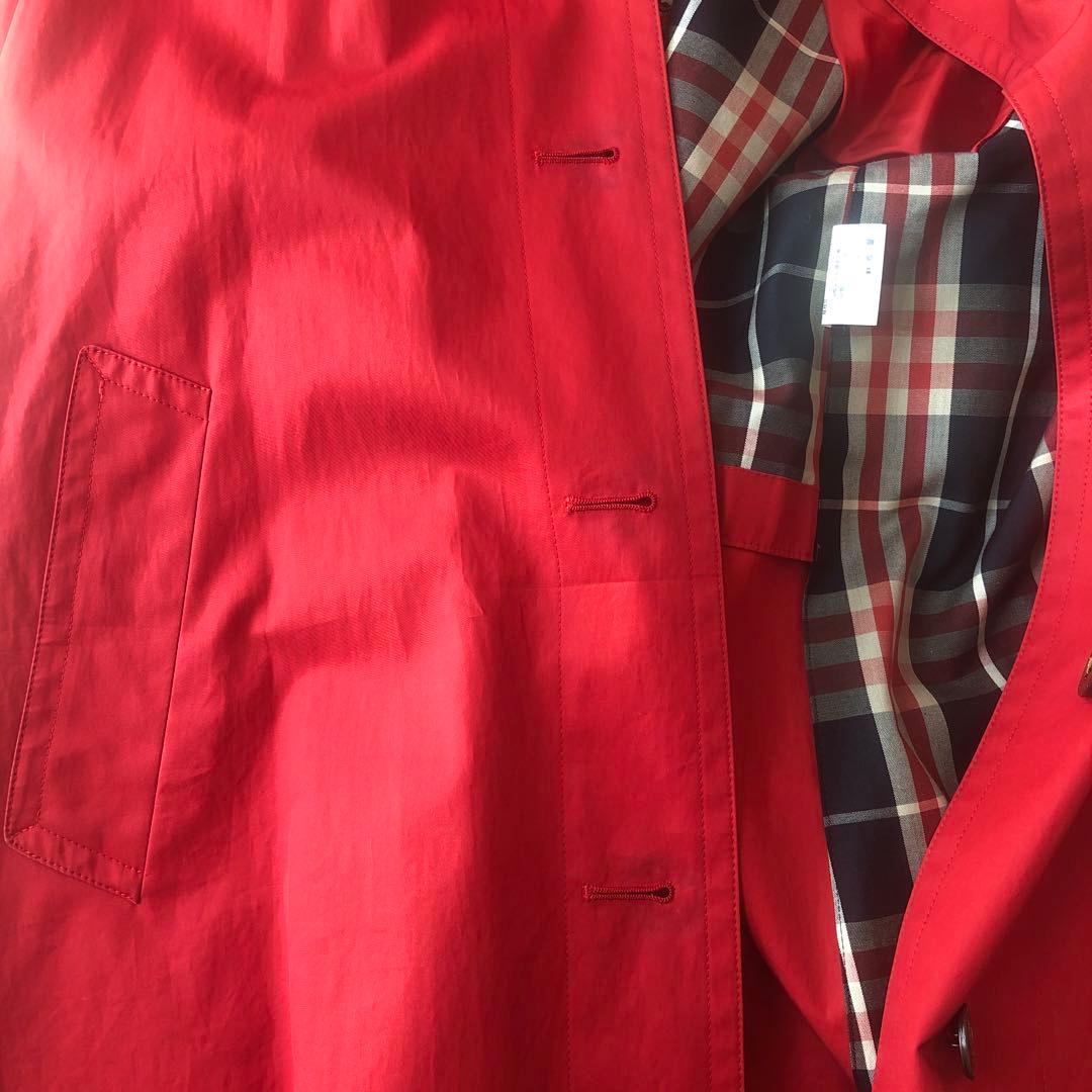 ９０Ｓ.BURBERRY'S レッド ロングコート　　９号