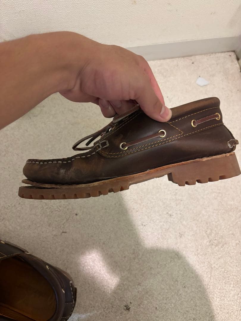 Timberland ローファー　3eye ブラウン　モカシン